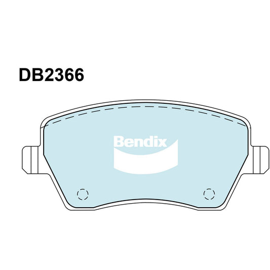 Bendix General CT Brake Pad Set Front DB2366 GCT