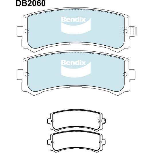 Bendix Heavy Duty Brake Pad Set Rear DB2060 HD