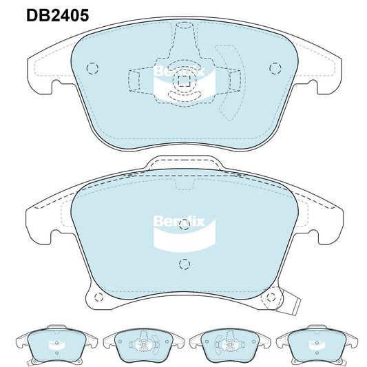 Bendix General CT Brake Pad Set DB2405 GCT