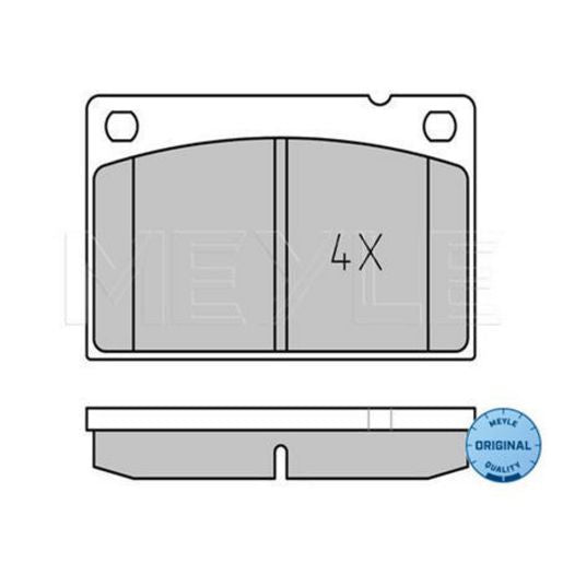 MEYLE Original Brake Pad Set Front 025 201 5316
