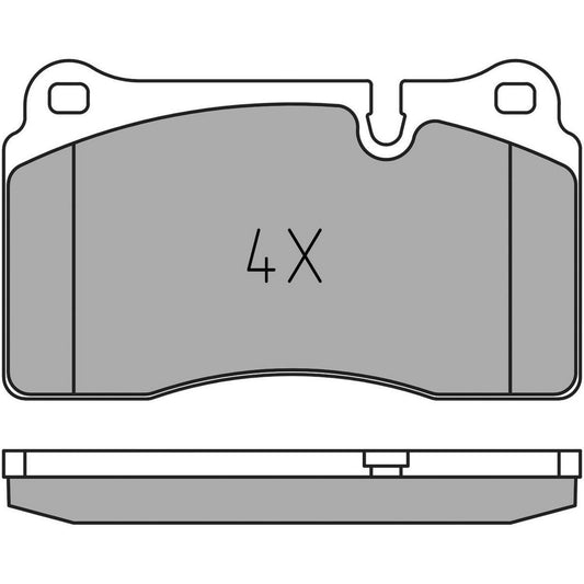 MEYLE Original Brake Pad Set Front 025 202 1717