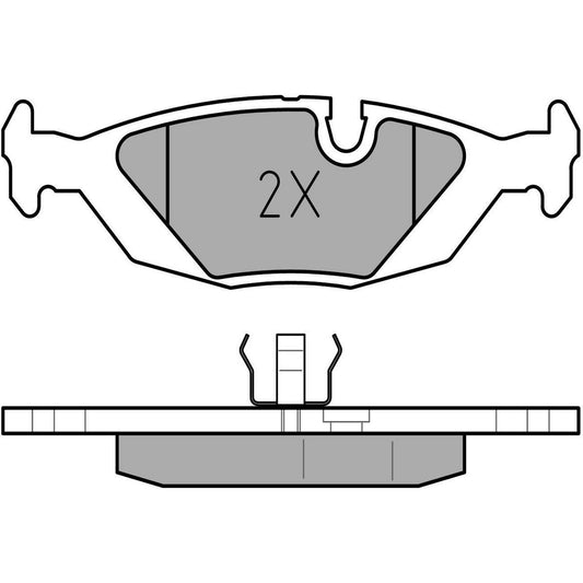 MEYLE Original Brake Pad Set Rear 025 206 7516