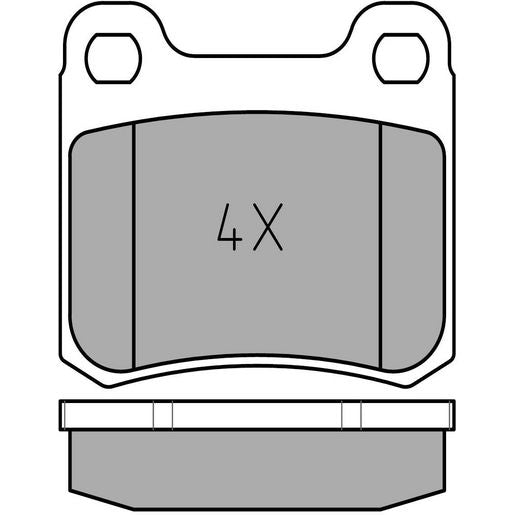 MEYLE Original Brake Pad Set Rear 025 206 8715