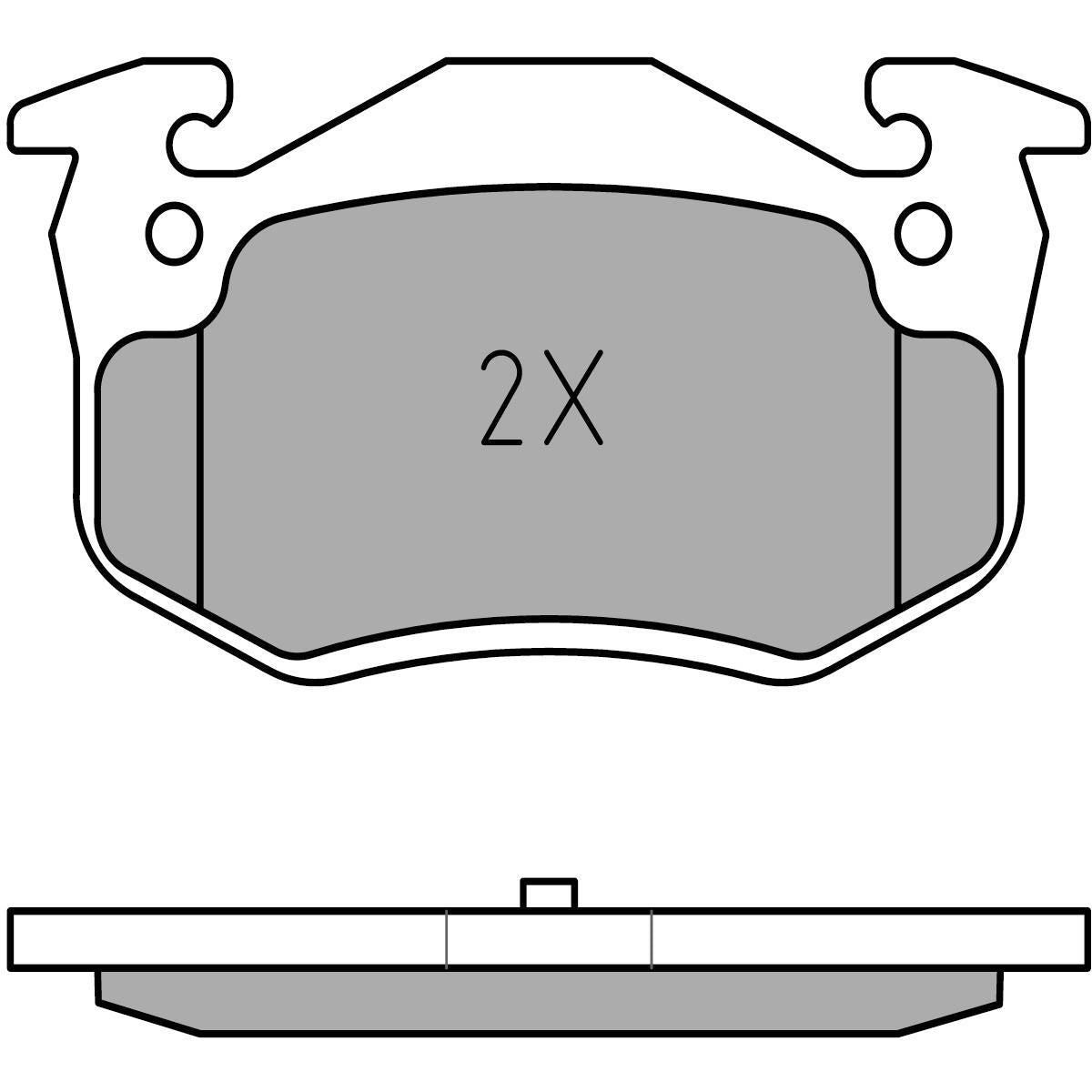 MEYLE Original Brake Pad Set Rear 025 209 7311