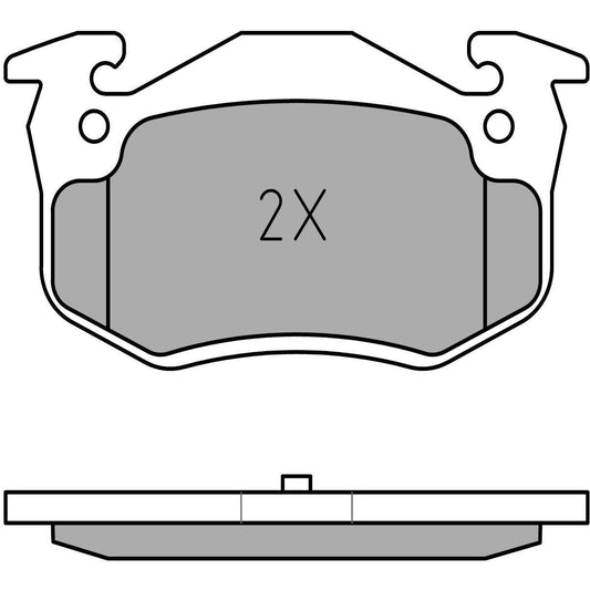 MEYLE Original Brake Pad Set Rear 025 209 7311
