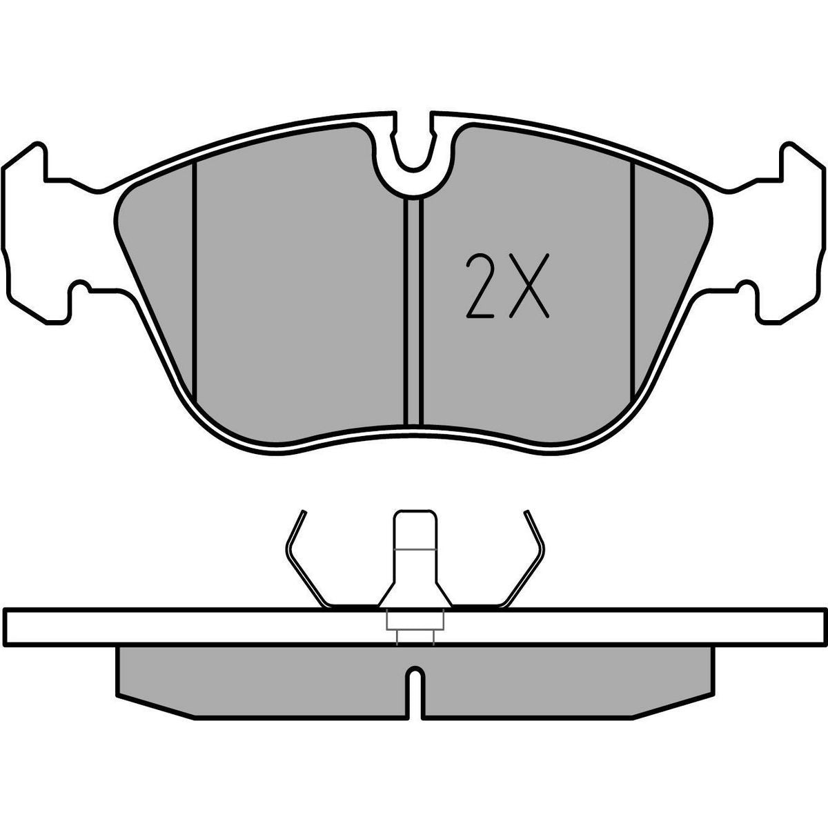 MEYLE Original Brake Pad Set Front 025 212 7319