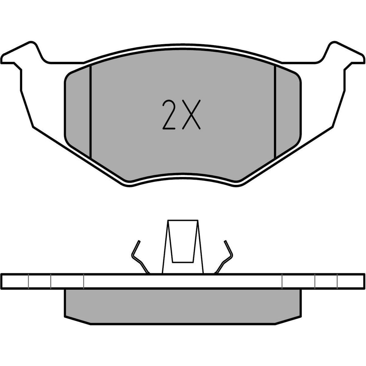 MEYLE Original Brake Pad Set Front 025 218 6617