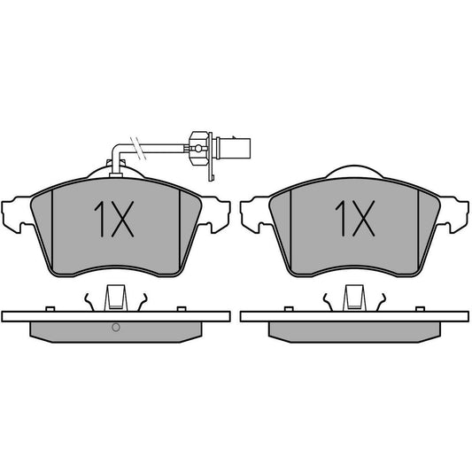 MEYLE Original Brake Pad Set Front 025 218 8519/W