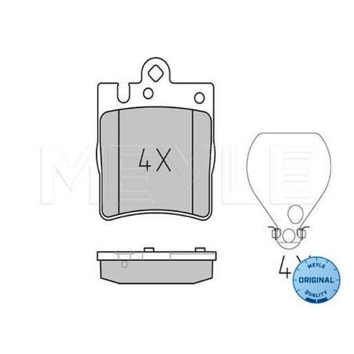 MEYLE Original Brake Pad Set Rear 025 218 9915