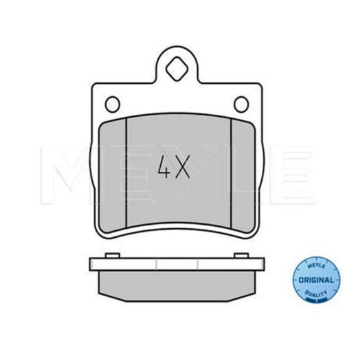 MEYLE Original Brake Pad Set Rear 025 219 0015