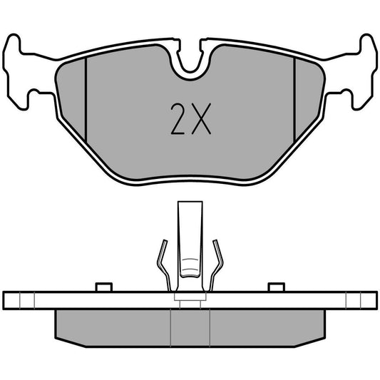 MEYLE Original Brake Pad Set Rear 025 219 3417