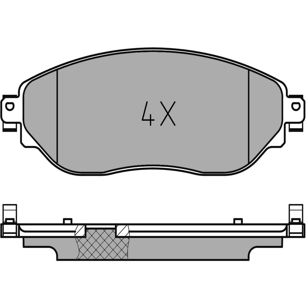 MEYLE Original Brake Pad Set Front 025 220 8718