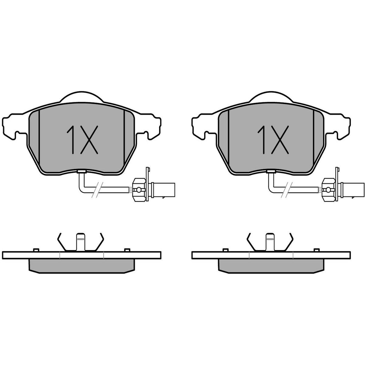 MEYLE Original Brake Pad Set Front 025 230 1820/W