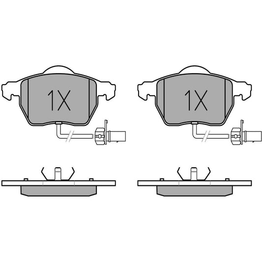 MEYLE Original Brake Pad Set Front 025 230 1820/W