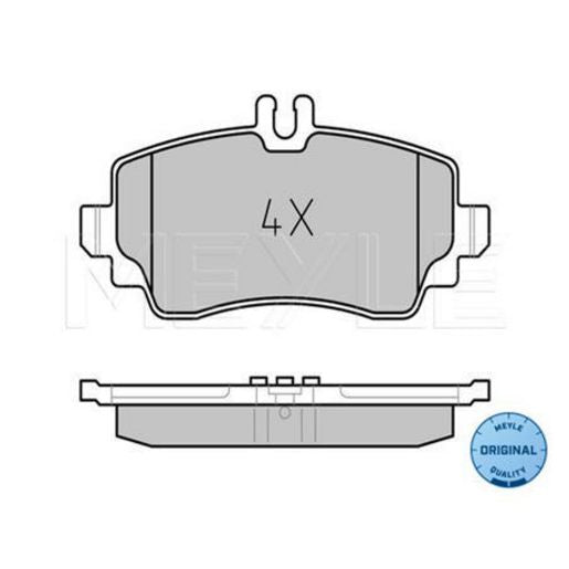 MEYLE Original Brake Pad Set Front 025 230 7016