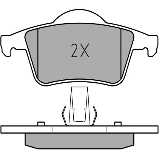 MEYLE Original Brake Pad Set Rear 025 230 7616