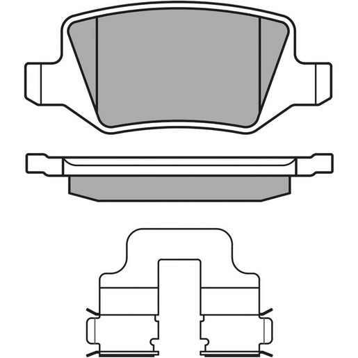 MEYLE Original Brake Pad Set Rear 025 231 3814