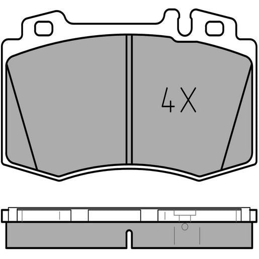 MEYLE Original Brake Pad Set Front 025 232 7117