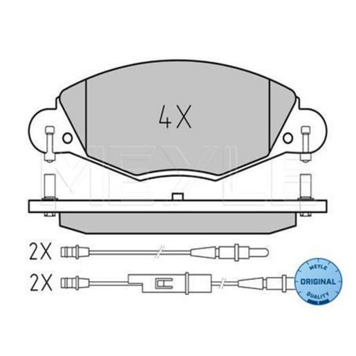MEYLE Original Brake Pad Set Front 025 232 7318