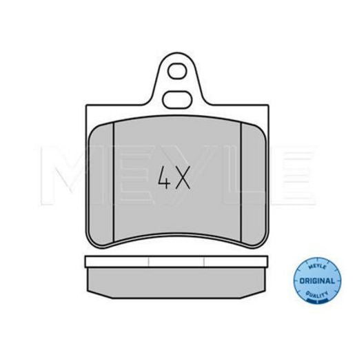 MEYLE Original Brake Pad Set Rear 025 233 0515