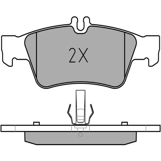 MEYLE Original Brake Pad Set Rear 025 233 3416