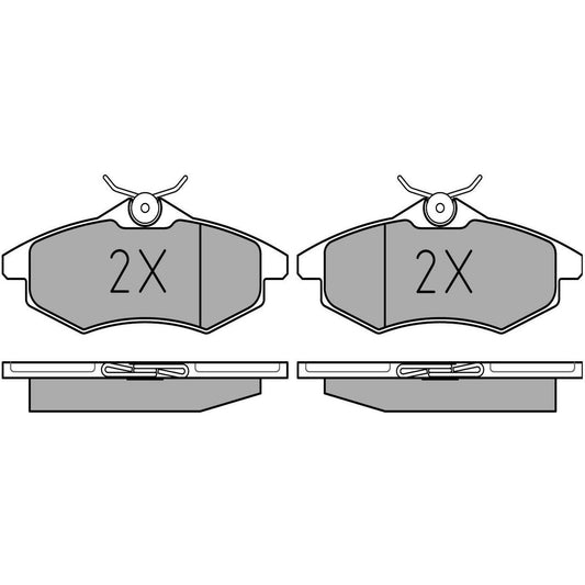 MEYLE Original Brake Pad Set Front 025 234 0719