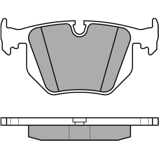 MEYLE Original Brake Pad Set Rear 025 234 4717
