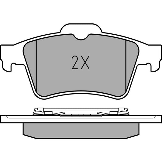 MEYLE Original Brake Pad Set Rear 025 234 8216