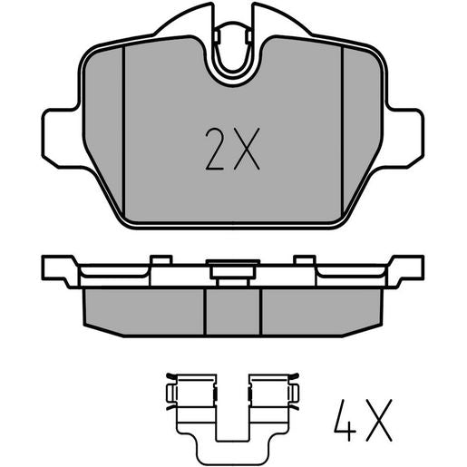 MEYLE Original Brake Pad Set Rear 025 236 2316