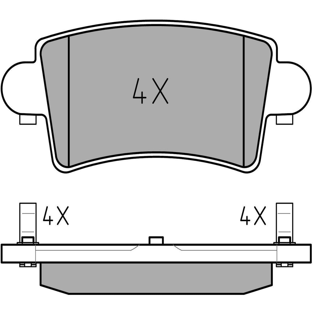 MEYLE Original Brake Pad Set Rear 025 236 6916