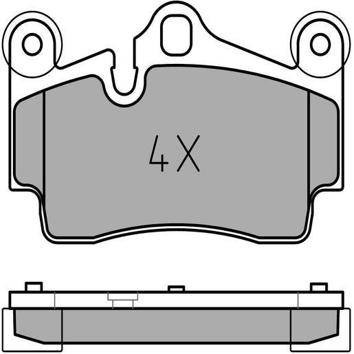 MEYLE Original Brake Pad Set Rear 025 236 9417