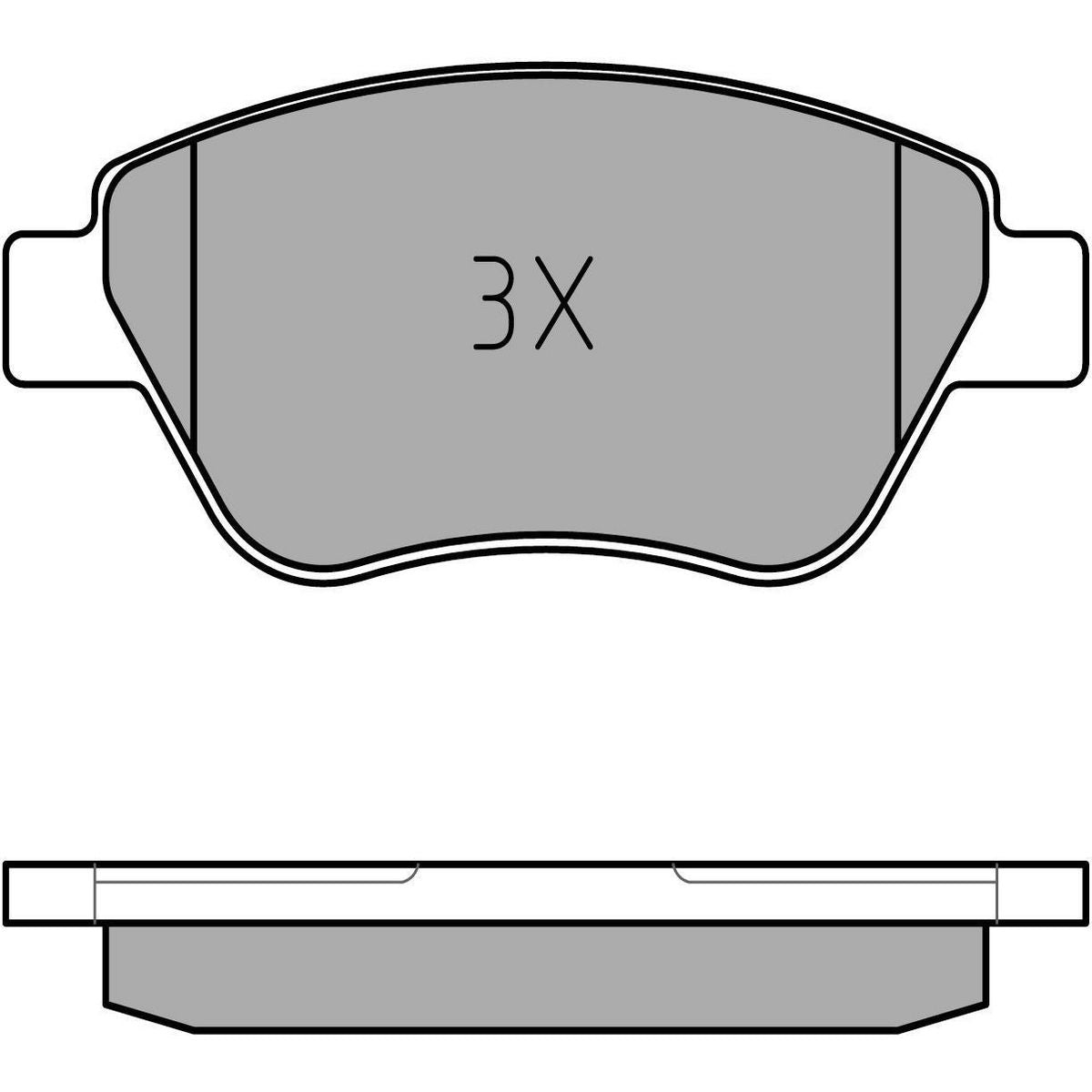 MEYLE Original Brake Pad Set Front 025 237 0517/W