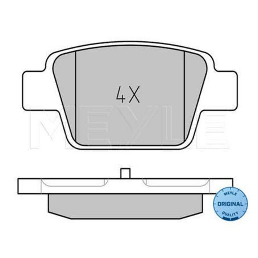 MEYLE Original Brake Pad Set Rear 025 237 1415