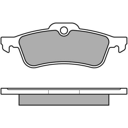 MEYLE Original Brake Pad Set Rear 025 237 1616