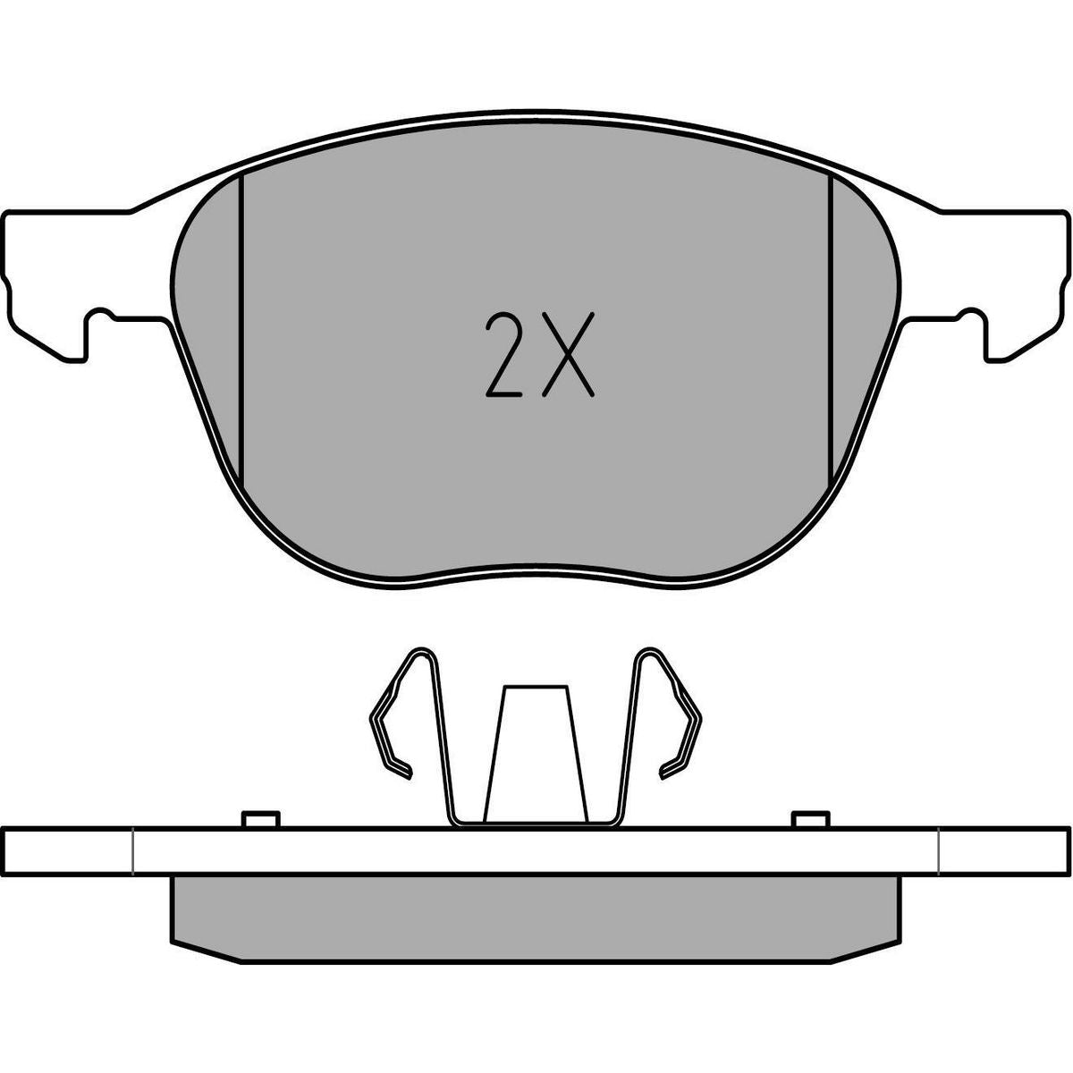 MEYLE Original Brake Pad Set Front 025 237 2318