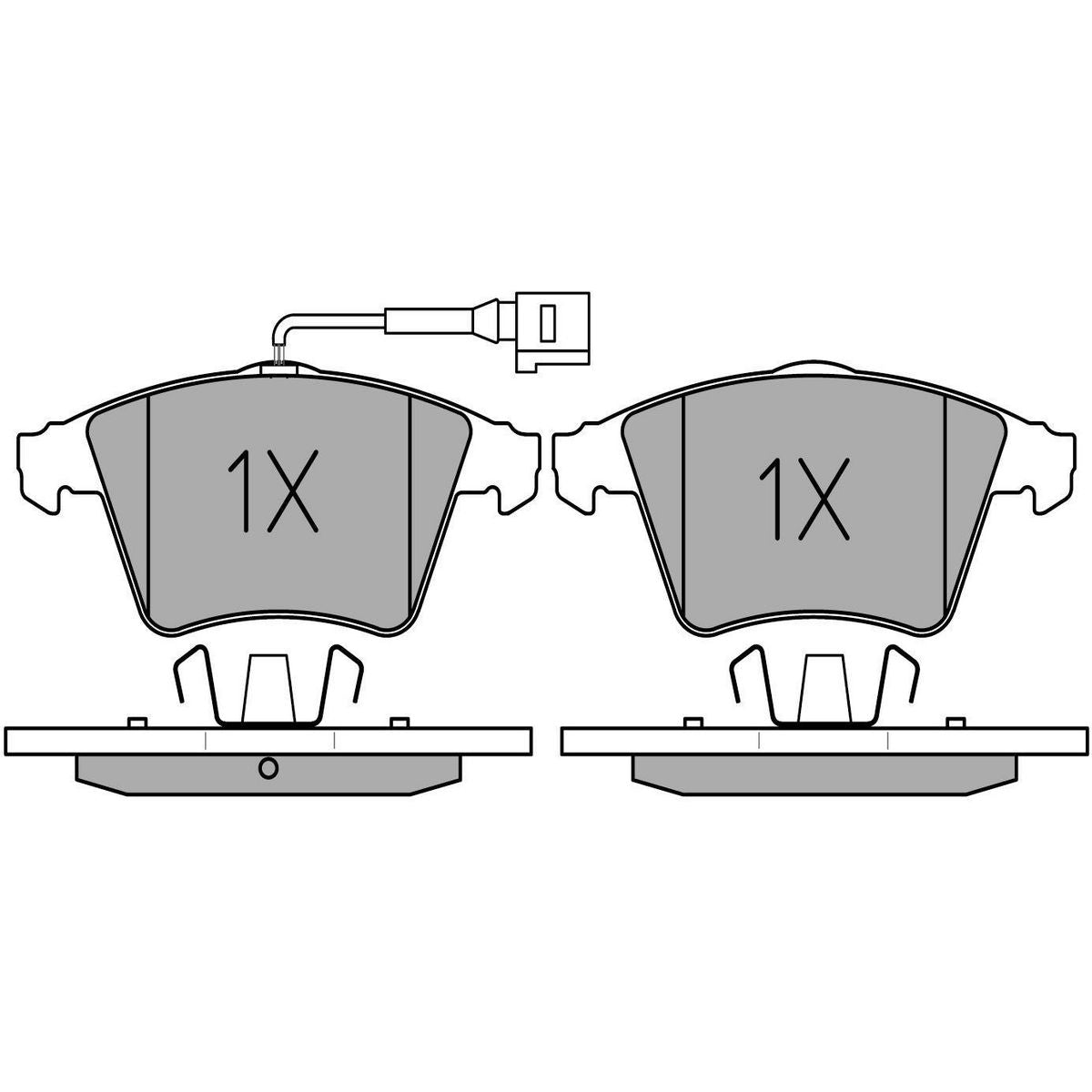 MEYLE Original Brake Pad Set Front 025 237 4618/W