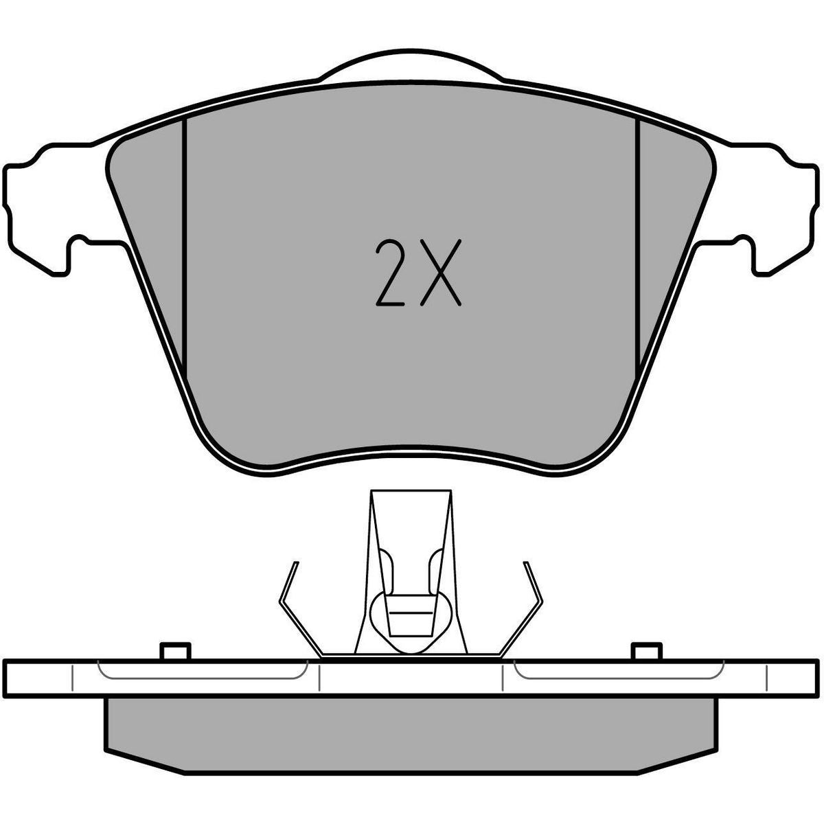 MEYLE Original Brake Pad Set Front 025 239 1218