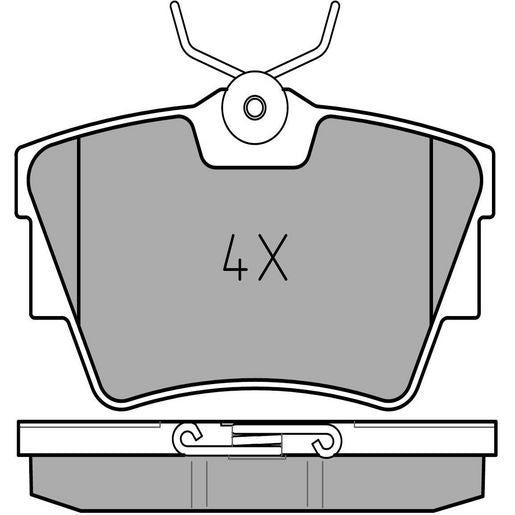 MEYLE Original Brake Pad Set Rear 025 239 8017