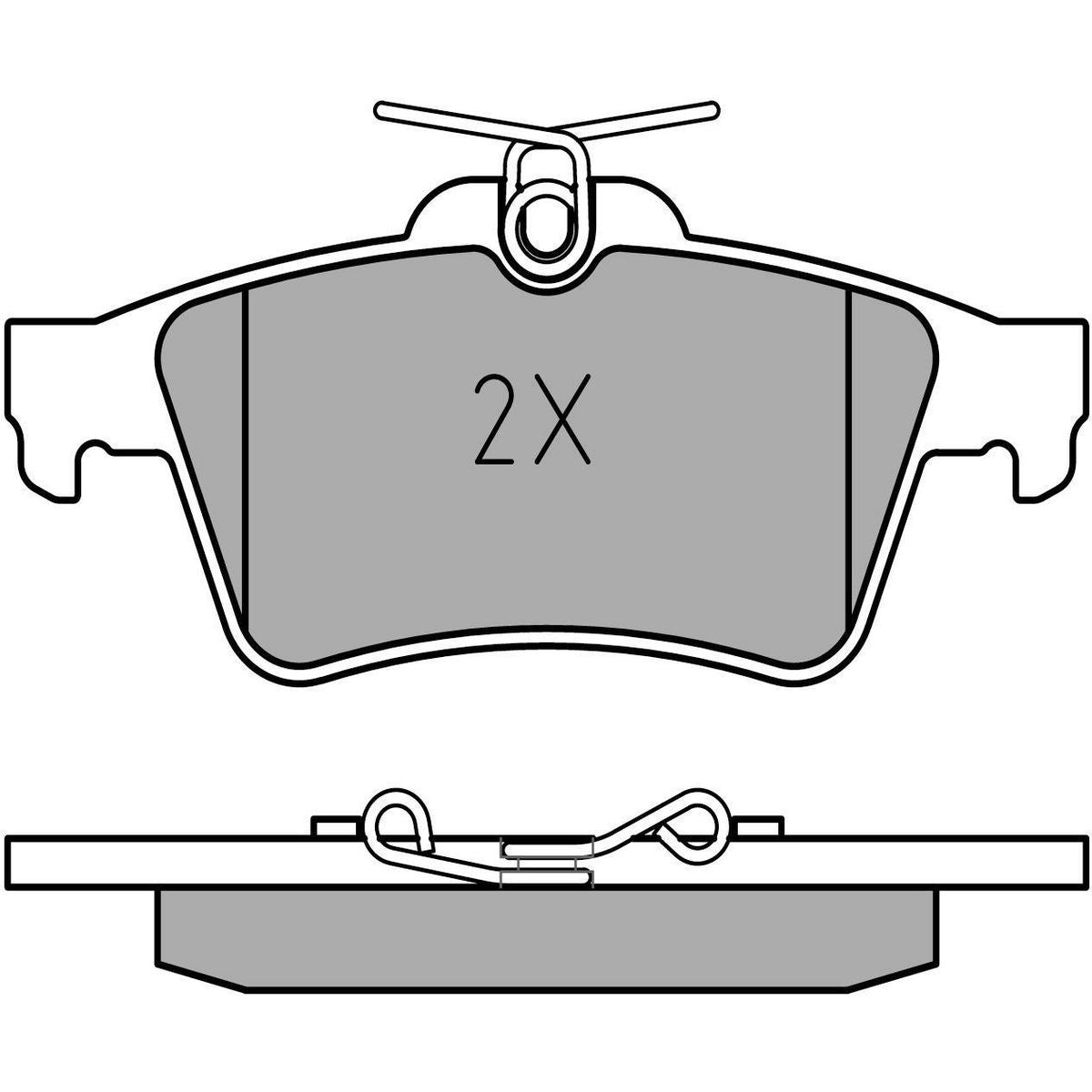 MEYLE Original Brake Pad Set Rear 025 241 3716