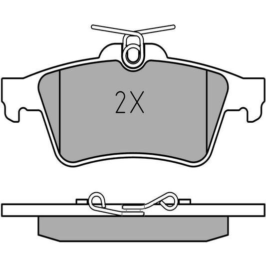 MEYLE Original Brake Pad Set Rear 025 241 3716