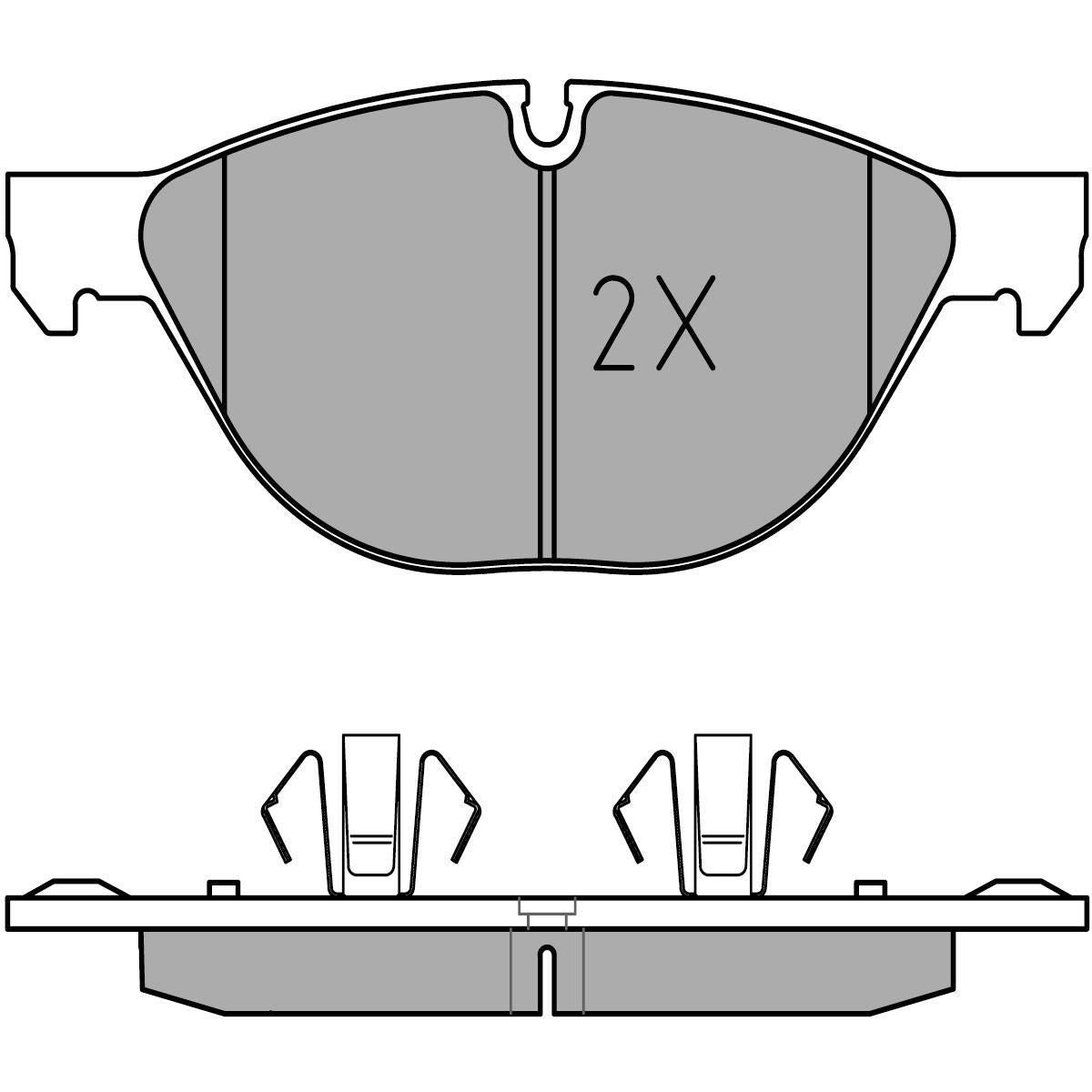 MEYLE Original Brake Pad Set Front 025 241 7219