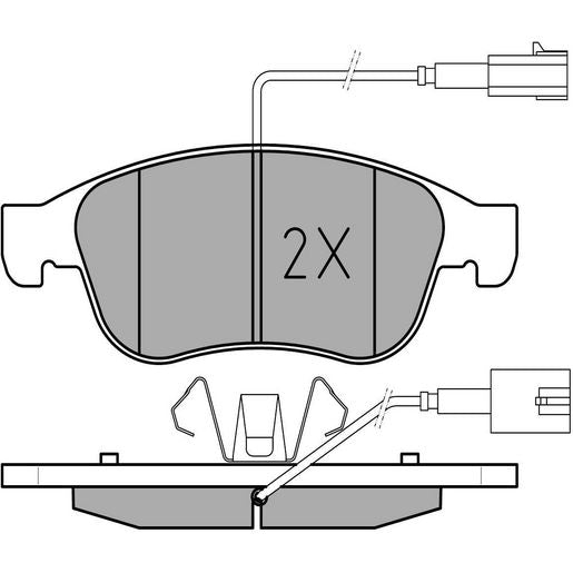 MEYLE Original Brake Pad Set Front 025 245 3819/W