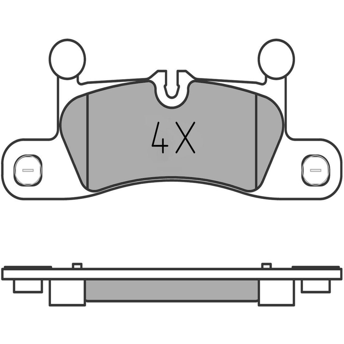 MEYLE Original Brake Pad Set Rear 025 247 2116