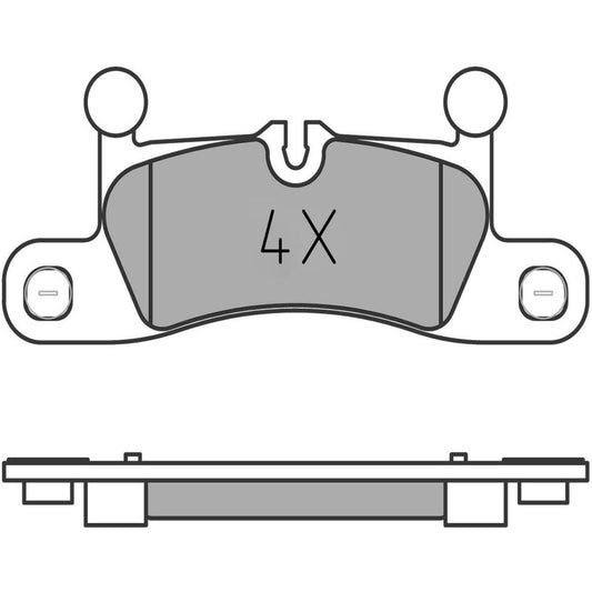 MEYLE Original Brake Pad Set Rear 025 247 2116