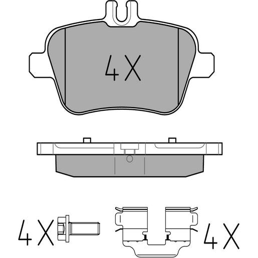 MEYLE Original Brake Pad Set Rear 025 248 4818