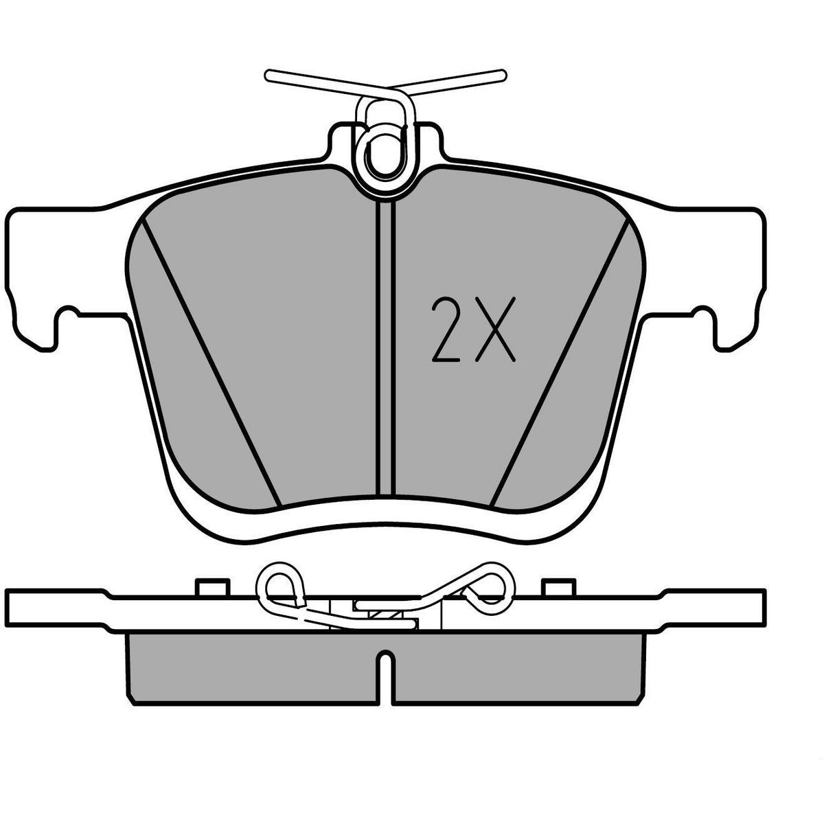 MEYLE Original Brake Pad Set Rear 025 250 0816