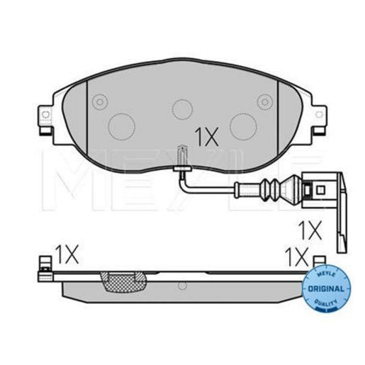 MEYLE Original Brake Pad Set Front 025 251 1720/W