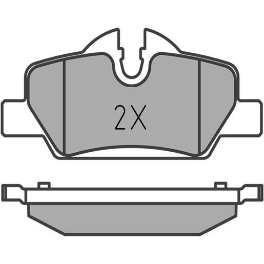 MEYLE Original Brake Pad Set Rear 025 259 8016