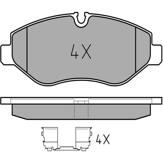 MEYLE Original Brake Pad Set Front 025 291 9220