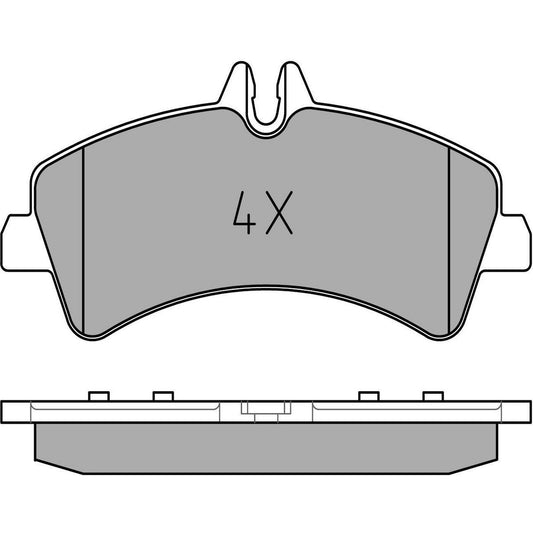 MEYLE Original Brake Pad Set Rear 025 292 1720